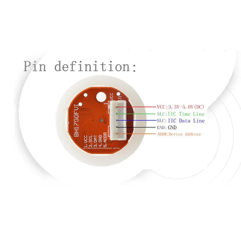 Bh1750 Bh1750Fvi чип светильник интенсивность Модуль шарик Dc5V для Arduino|Модули умного