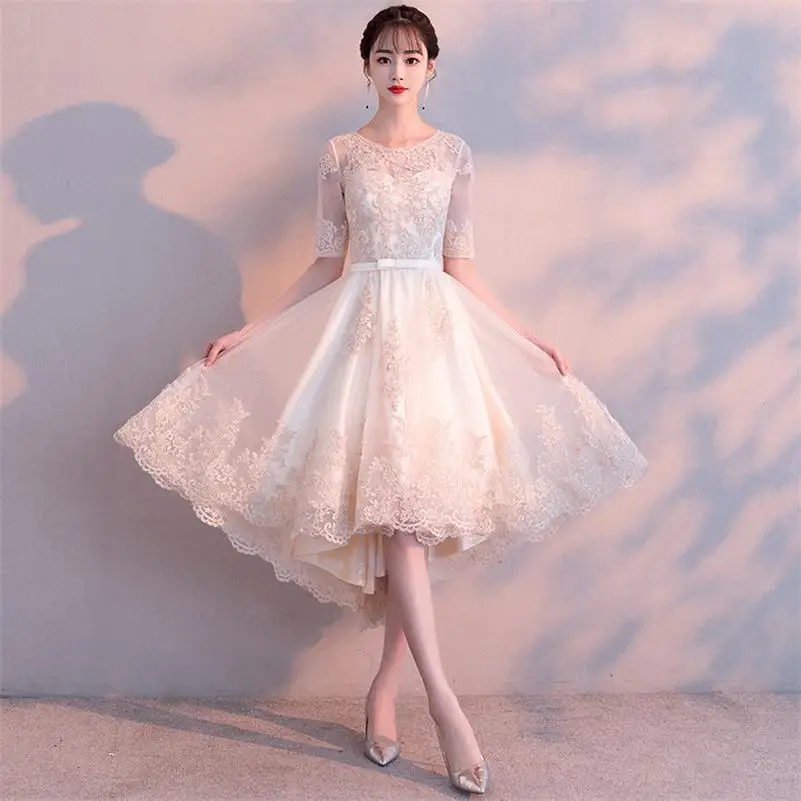 style 6 Элегантное летнее женское вечернее платье с коротким рукавом сексуальное тонкое свадебное платье подружки невесты Vestidos размер S-3XL - Цвет: style 6
