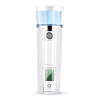 

Mini Mini USB Nano Facial Steamer Sprayer LCD Screen Testing Moisture Face Spa Hydrating Moisturizing Skin Care Handy Portable