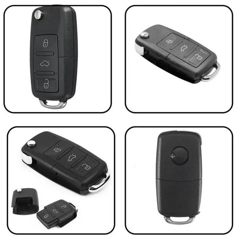Car Remote Key Flip Folding Key Shell Case for Compartment Shell Car Secret Stash Keyring Remote Hidden key case car key shell car remote key car key key shell
