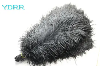 

hot-selling good quality ostrich feathers 60-65cm thin rod ostrich drabs sturdy feathers wedding table decorative feather