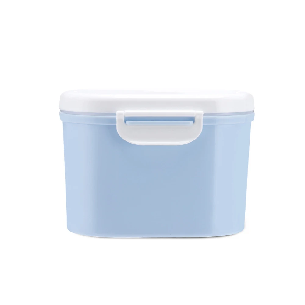 Milks порошок переносной чехол для хранения Milks порошок еда контейнер для хранения кормления коробка для детей Детские BM88 - Цвет: Blue L