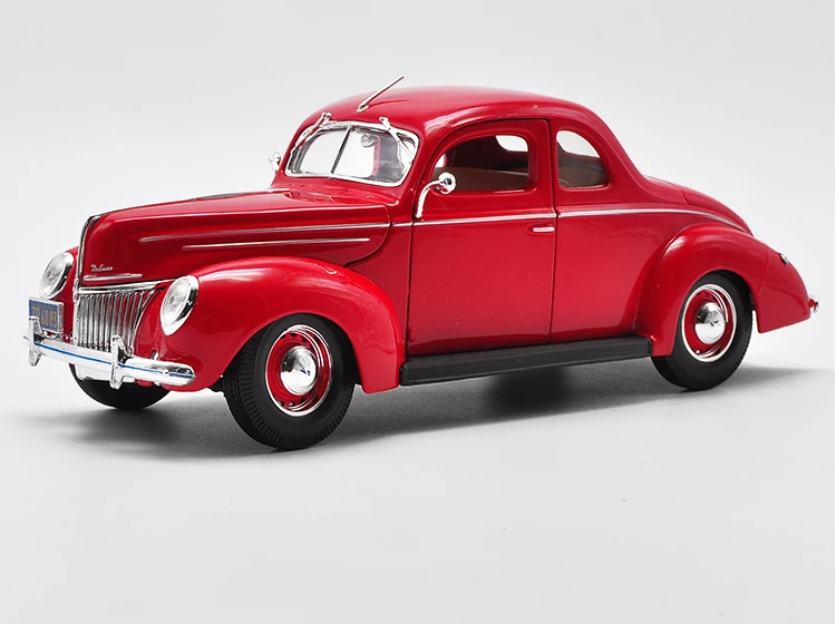 1/18 игрушка для мальчика литая модель автомобиля коллекционный автомобиль подарок для детей 1:18 статические автомобили Ford-Deluxe Coupe винтажный автомобиль