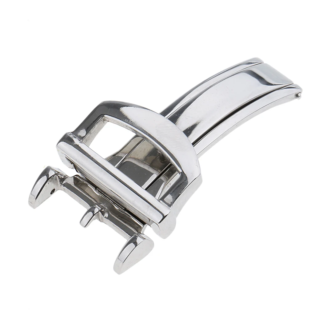 

Polished 16mm Deployment Clasp Buckle For Watch Band Strap Watchband Clasp