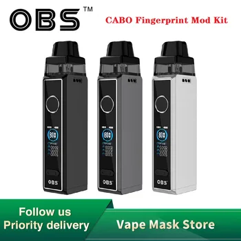 

Original OBS CABO Fingerprint Pod Mod Kit wi/ Max 80W Powered By Single 18650 Battery & 3.5ml Pod E-Cigarette Vape Kit vs Drag X
