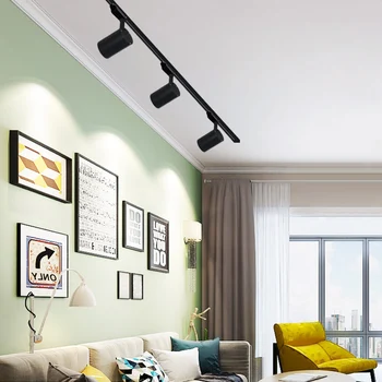 

COB 12W 20W 30W Led Track light aluminum Ceiling Track lighting Spot Spotlights Replace Lamps AC220V