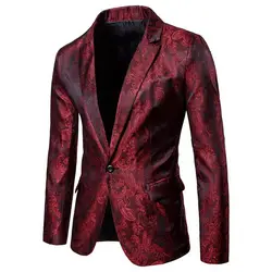 Мужской костюм 2018 новый стиль дворца темная линия дизайн мода одна пряжка с Повседневная тонкая удобная мужская костюм