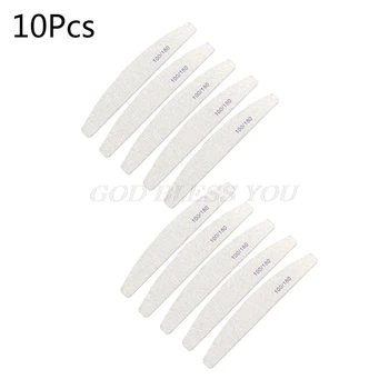 

10Pcs 100/180 Grit Nail File Buffer Block Art Sanding Buffer Files for Salon Manicure UV Gel Tool Drop Shipping