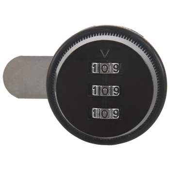 

Alloy Code Combination Cam lock Keyless Post Mail Box Cabinet RV 3 Dial black