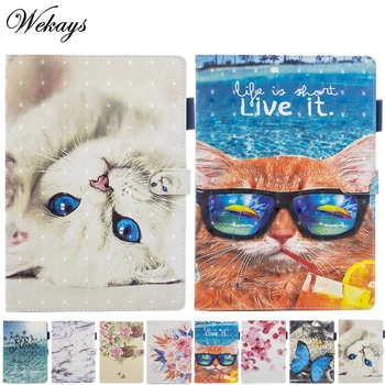 

For Samsung Tab A 10.1 2019 Case SM-T510 Cartoon Cat Leather Cover For Samsung Galaxy Tab A 10.1 inch 2019 T510 T515 Cover Cases