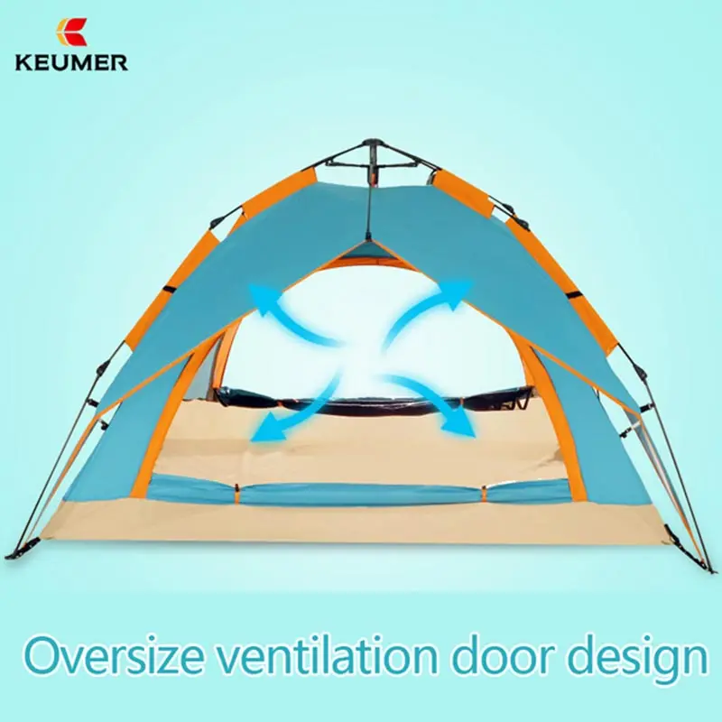 Удобная автоматическая уличная палатка для 2,3, 4 Человек Семейный Кемпинг дикая Пляжная палатка
