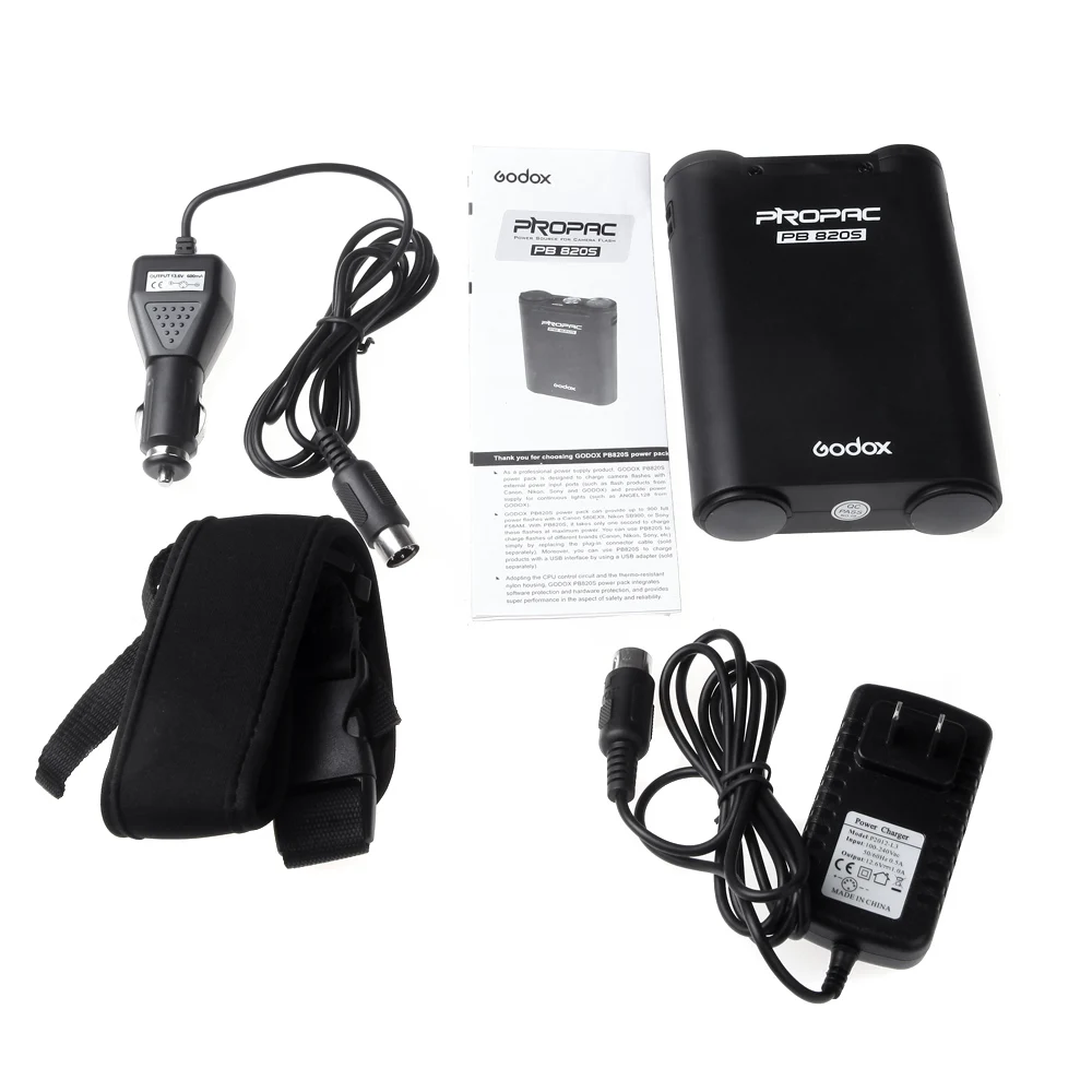 Godox PB820S 2000mah Внешняя вспышка источник питания Аккумулятор для Canon Nikon Вспышка Speedlite источник питания аккумулятор