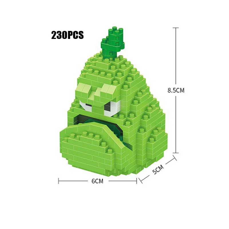 Мультфильм игра растение против зомби микро алмазный блок Peashooter Chomper Jalapeno высокий орех Подсолнух вишня бомба Кукуруза нанокирпич игрушки - Цвет: Pumpkin
