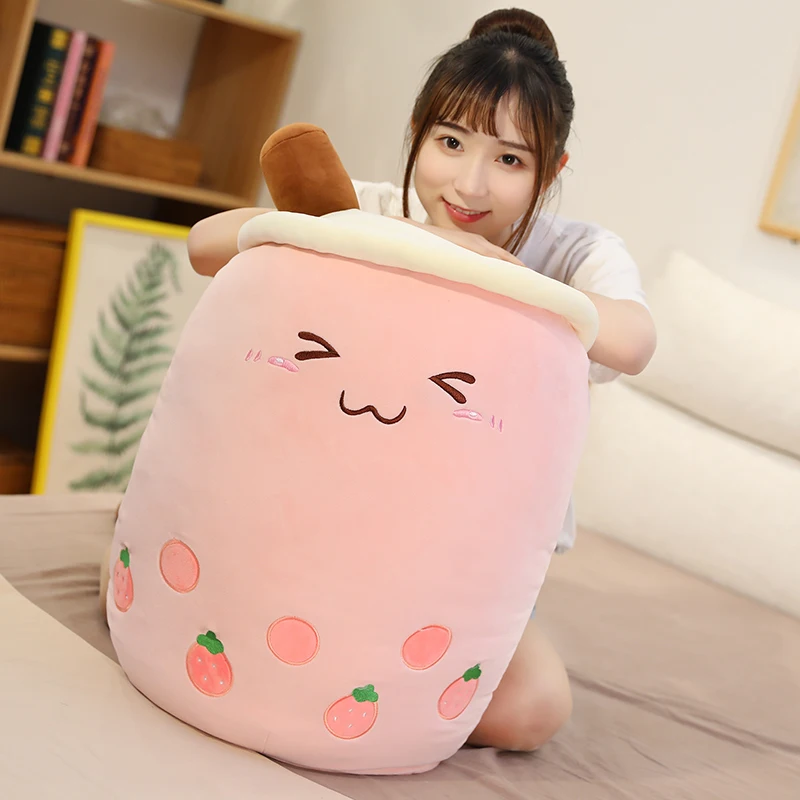 

Cute Food Plush Lifelike Stuffed Cartoon Snack Pillows Cushion Props Fruit Milk Tea Kids Toys Birthday Girl Valentine'S Day Gift