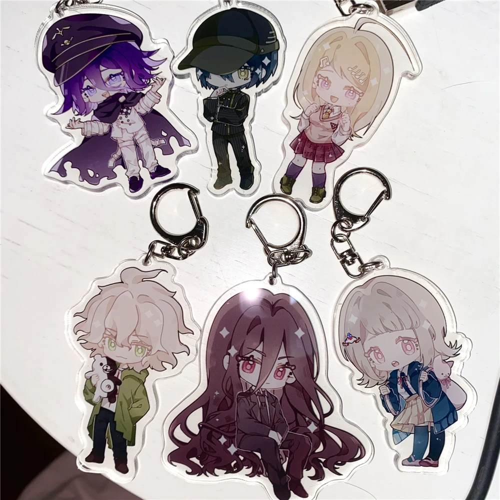 

Hinata Hajime Nagito Komaeda Cosplay Key Chains Two-sided Keychain Acrylic Pendant Xmas Gift Accessories