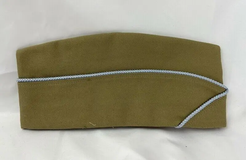 WW2 US ARMY KHAKI GARRISON CAP \u0026 NCO 