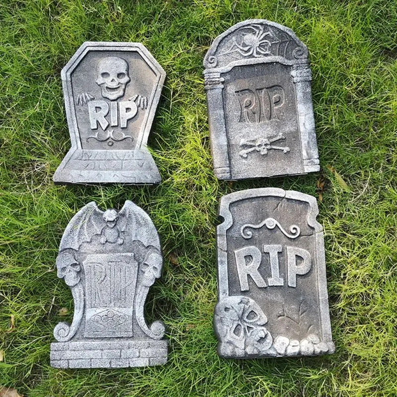 

Halloween Foam Graveyard Tombstones haunted house 6 Pack set Random Style