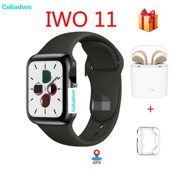 

Smart Watch 1:1 44mm Series 5 Bluetooth SmartWatch IWO 11 For iPhone Android phone heart rate monitor GPS Clock vs IWO 8 9 10