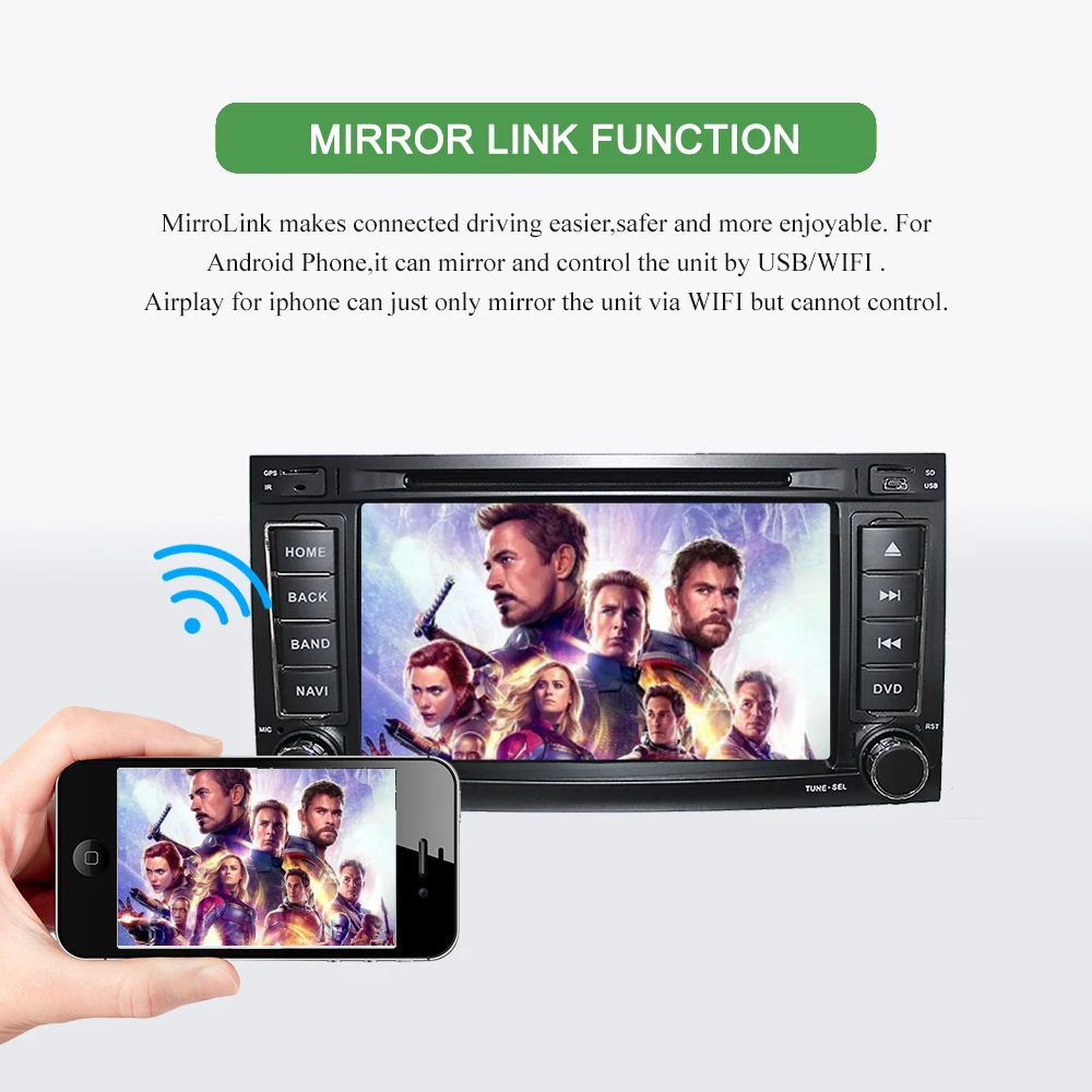 Excellent BONROAD Android 9.0 Car DVD Multimedia Player For Volkswagen forTouareg  GPS Navigation Radio with RDS Radio DSP RAM 4G 15