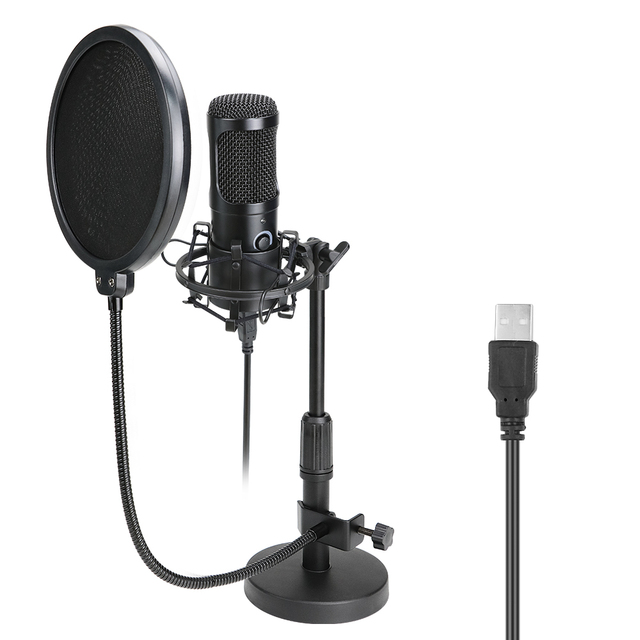 Arrivals bm 800 Microphone for Computer Youtube Gaming Recording Studio USB Condenser Microphone Kits with Stand microfono