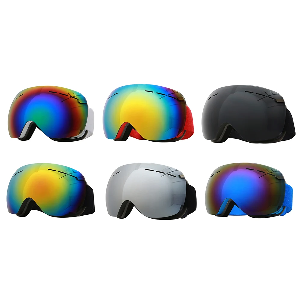 

Ski Cycling Goggles UV400 Protection Snowboard Eyewear Anti-fog Big Ski Mask Glasses Snow Snowmobile Skiing Outdoor Sport