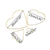 1Pc Love Heart Shape  Dream Catcher Rings Metal Craft Hoops for Dreamcatchers Wreaths Macrame Project DIY Accessories 5-20cm 6