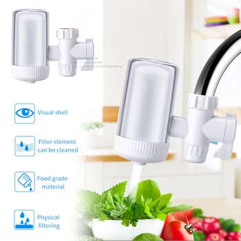 

Reusable Faucet Filter Small Household Water Purifier Kitchen Purification Water Filter Sterilization Anti Dust Water Pollution