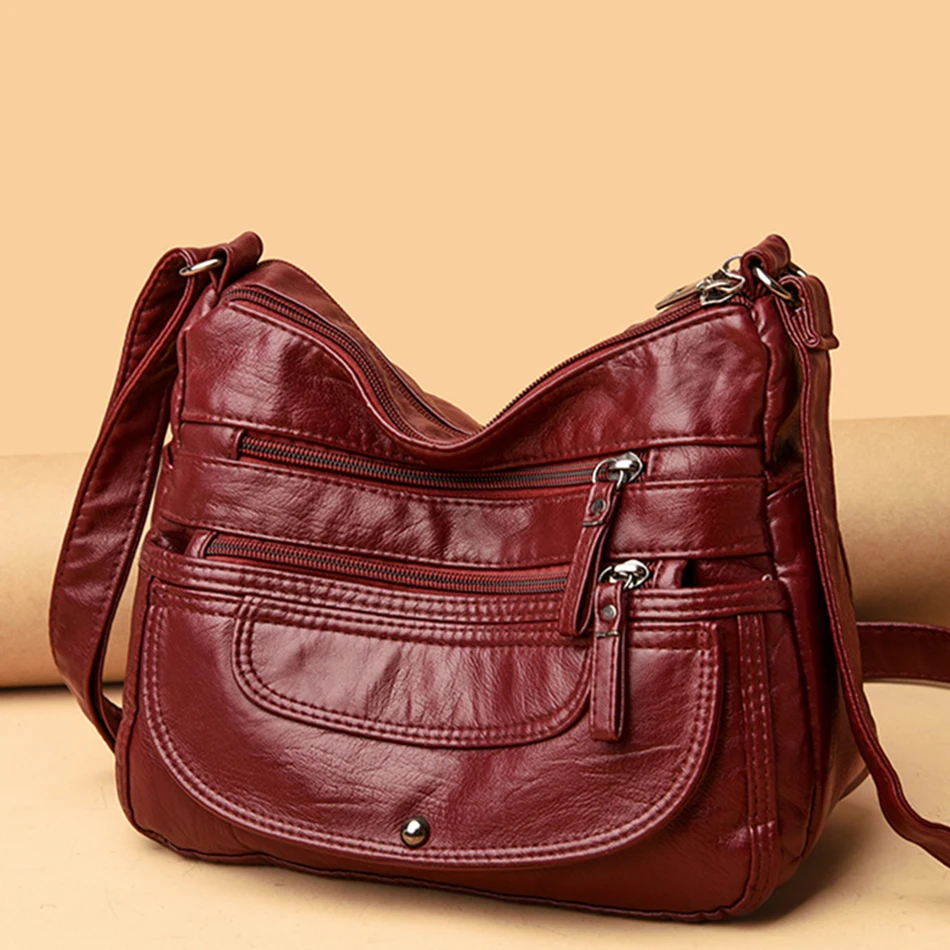 Ladies Luxury Brand Handbags Sac A Main Crossbody Bags for Women 2021 Leather Shoulder Female Messenger Bag Soft Flap | Багаж и сумки