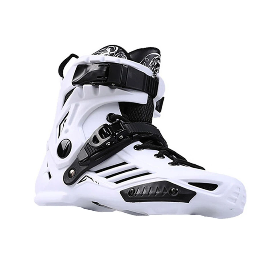 Original RS6 Inline Skate High Ankle Boots Size 35-46 Professional Slalom Adult Roller Skating Boot Sliding Free Speed Up Boots - Color: White