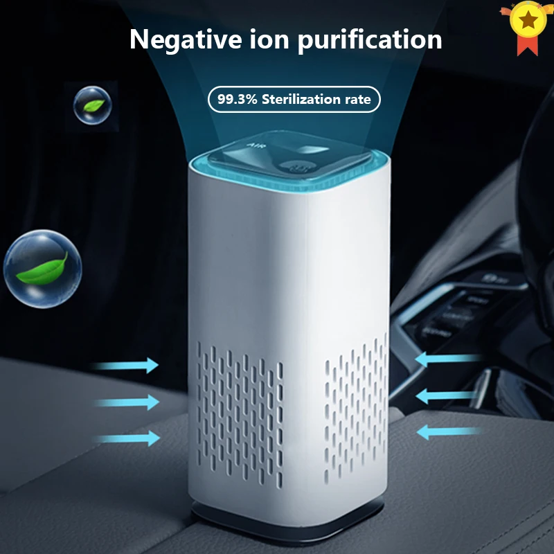 Car Air Purifier Cleaner Negative Ion USB Mini Home Vehicle Air Cleaner Remove Formaldehyde Air Purifier Car Accessories