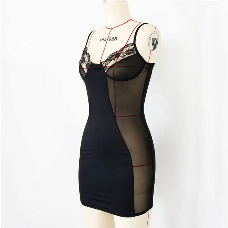 Женское сексуальное нижнее белье, одежда для сна, популярное Новое удобное дышащее сексуальное Ночная рубашка на бретелях большого размера, пижамы 661SQ10