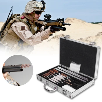 

【US Warehouse】128pcs Outdoor Shotguns Barrel Cleaning Kit Silver
