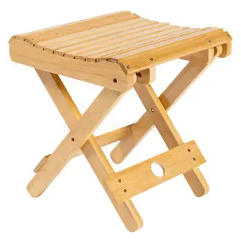 

Small Bench Household Small Square Stool Living Room Non-solid Wood Adult Outdoor Portable Foldable Stool Fishing Stool