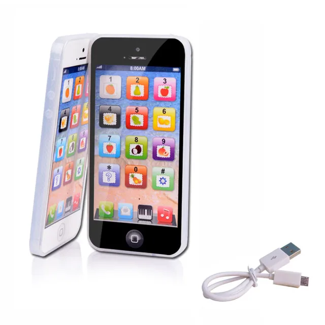 Children Simulation Phone Baby Musical Early Educational Toys English Learning Cellphone with Light Sound Mobile Vocal Toy 2