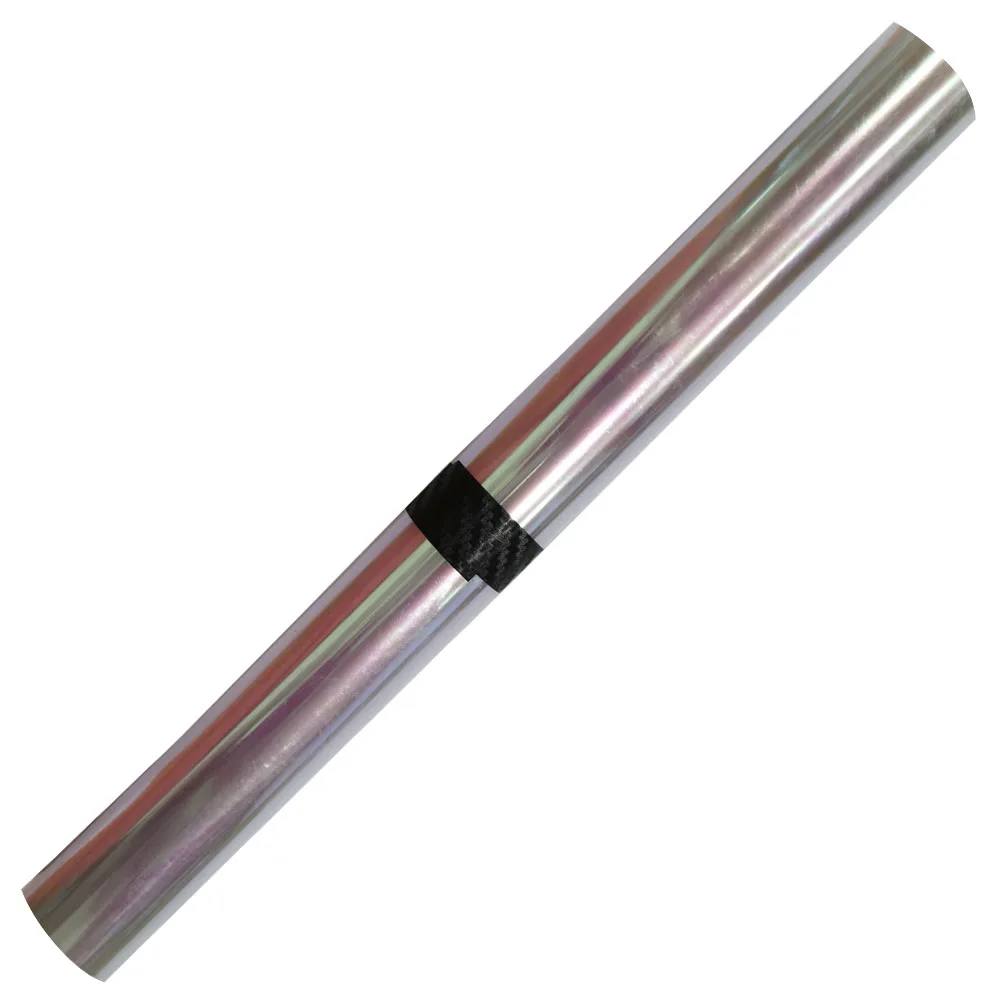 Mayitr 1pc 100x30cm Car Headlight Film Transparent Hologram Tint Film Chameleon Oil Slick Stickers for Car Light Decoration