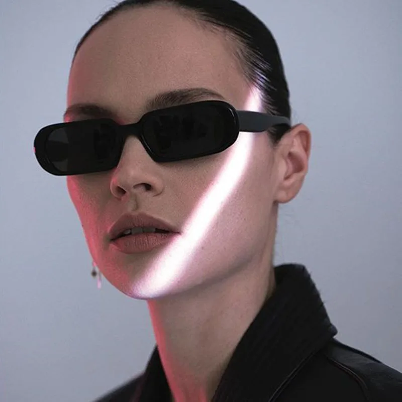 

2020 New Fashion Small Frame Oval Retro Sunglasses Brand Design Vintage Rectangle Sun Glasses Female UV400 Lens Eyewears