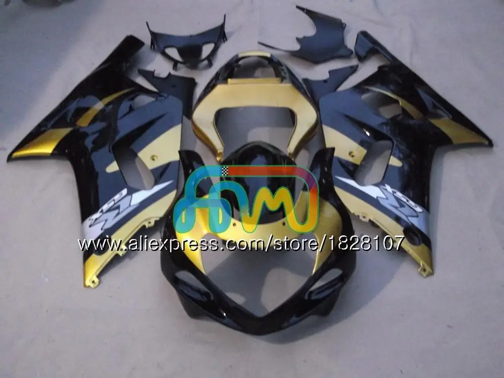 Средства ухода за кожей для SUZUKI GSXR 1000 GSX-R1000 GSXR1000 00 01 02 40BS. 0 1000CC GSXR-1000 K2 GSX R1000 2000 2001 2002 обтекатель синего и белого цвета - Цвет: No. 33 Gold black