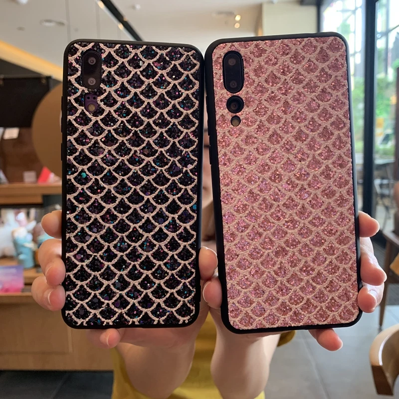 

Bling Sequins Diamond Soft Case Cover For Huawei P20 P30 Mate 20 30 Nova 3 3i 4 5 5i Honor 8X 8A 10 10i 20 20i 9X Lite Pro Capa