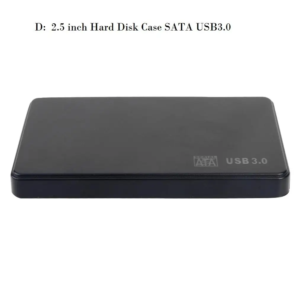 2,5/3,5 дюймов HDD SSD чехол SATA для USB 3,0 2,0 адаптер 5 Гбит/с Корпус жесткого диска для Windows Mac OS поддержка 2 ТБ HDD диск - Цвет: D