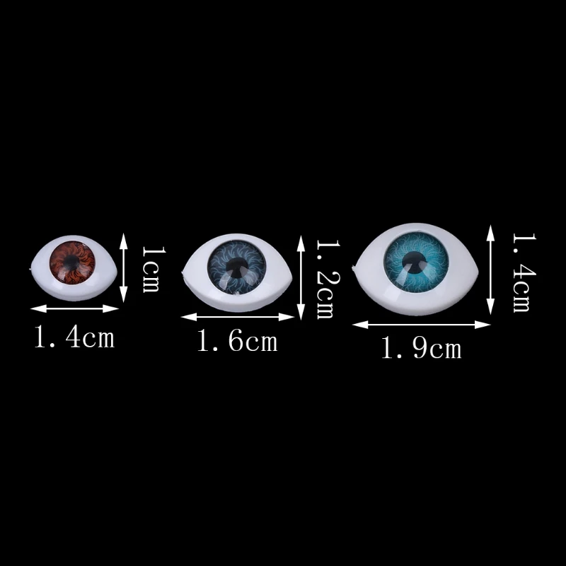 20Pcs Plastic Doll Safety Eyes For Animal Toy Puppet Making DIY Craft Accessories