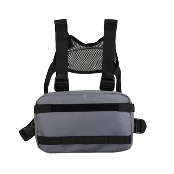 

2020 New Tooling fan energy tactical bag backpack men's motorcycle bag bump shape multi-pocket chest bag hip hop High-fashion