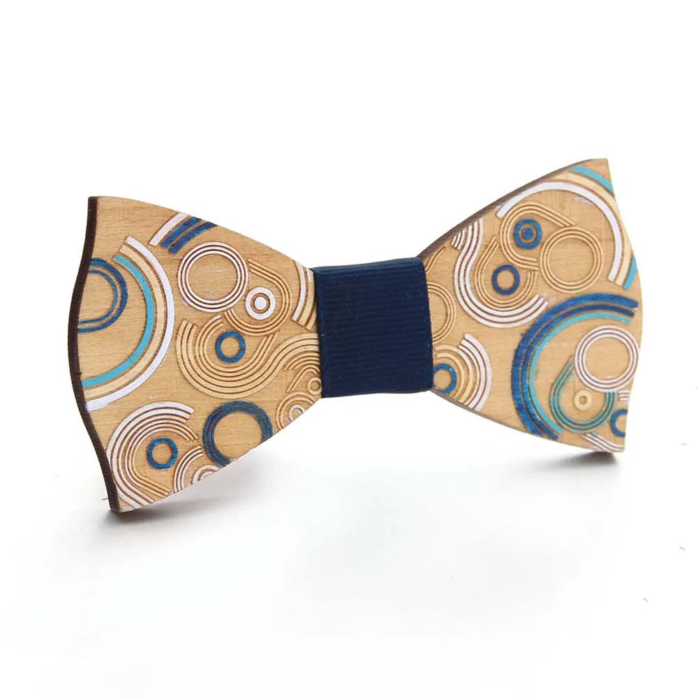Мужской Регулируемый формальный Деревянный винтажный цветной галстук-бабочка с принтом бабочки для смокинга, жениха, выпускного вечера, вечерние аксессуары, подарок - Цвет: 7