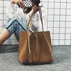 Jin Mantang Women Shoulder Bag Shopping Bag Two Straps Handbag School Simple Fashion Scrub High Capacity Tote Buckle Designers ► Photo 1/6