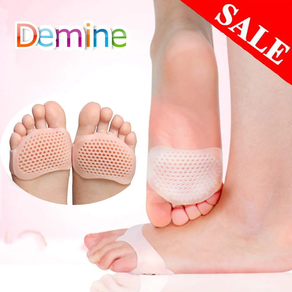 Gel Forefoot Silicone Shoe Pad Foot Support Cushions Pain relief Forefoot Insole 