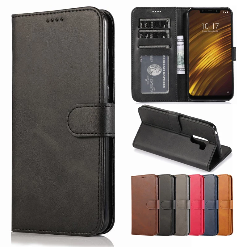 

Luxury Case For Xiaomi Pocophone F1 Case Wallet Phone Bag Case For Xiaomi F1 With Card Slot Xiaomi F 1 Coque Flip Book Case