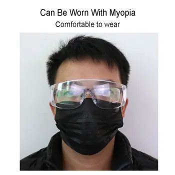 

Anti Virus Glasses Unisex High Definition Fog Blocking Anti-dust Anti Drool-proof Goggles Adults Mask