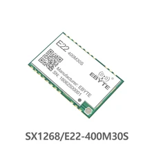 5 шт./лот LORAWAN SX1268 433MHz LoRa TCXO ebyte E22-400M30S беспроводной приемопередатчик SMD 30dBm IPEX отверстие для штампа дальнего радиуса