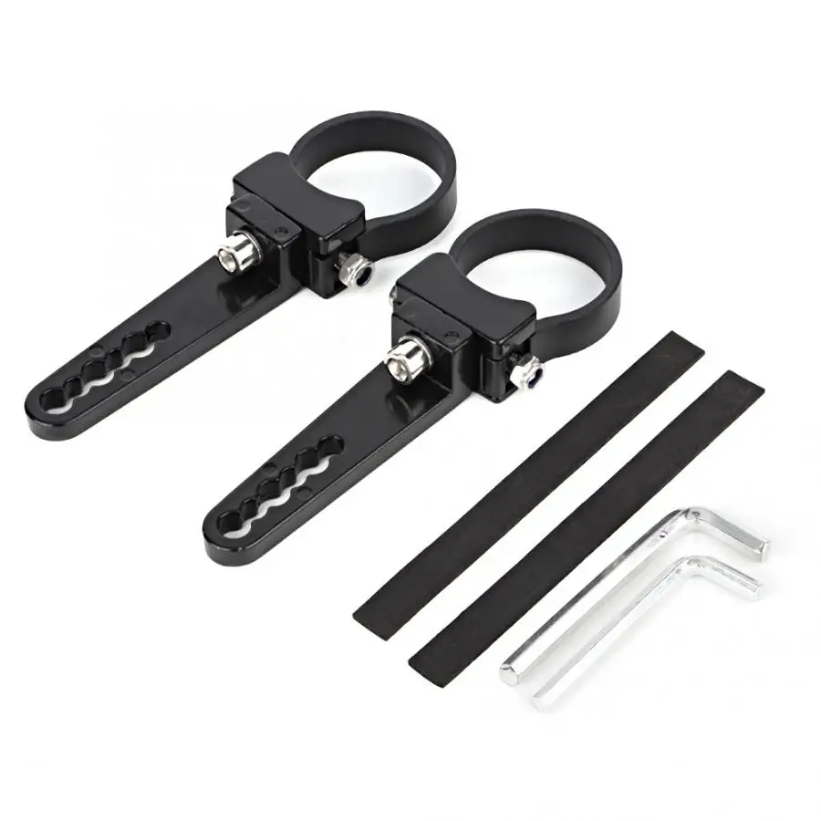 2pcs 1.75in LED Light Bar Work Light Mount Bracket Clamps Lamp Holder Car Truck SUV Accessory Car Accessories