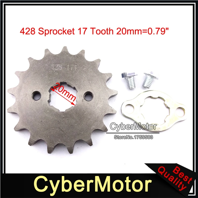Chains, Sprockets & Parts 428 14T 20mm Drive Sprocket ATV MX Dirt Bike