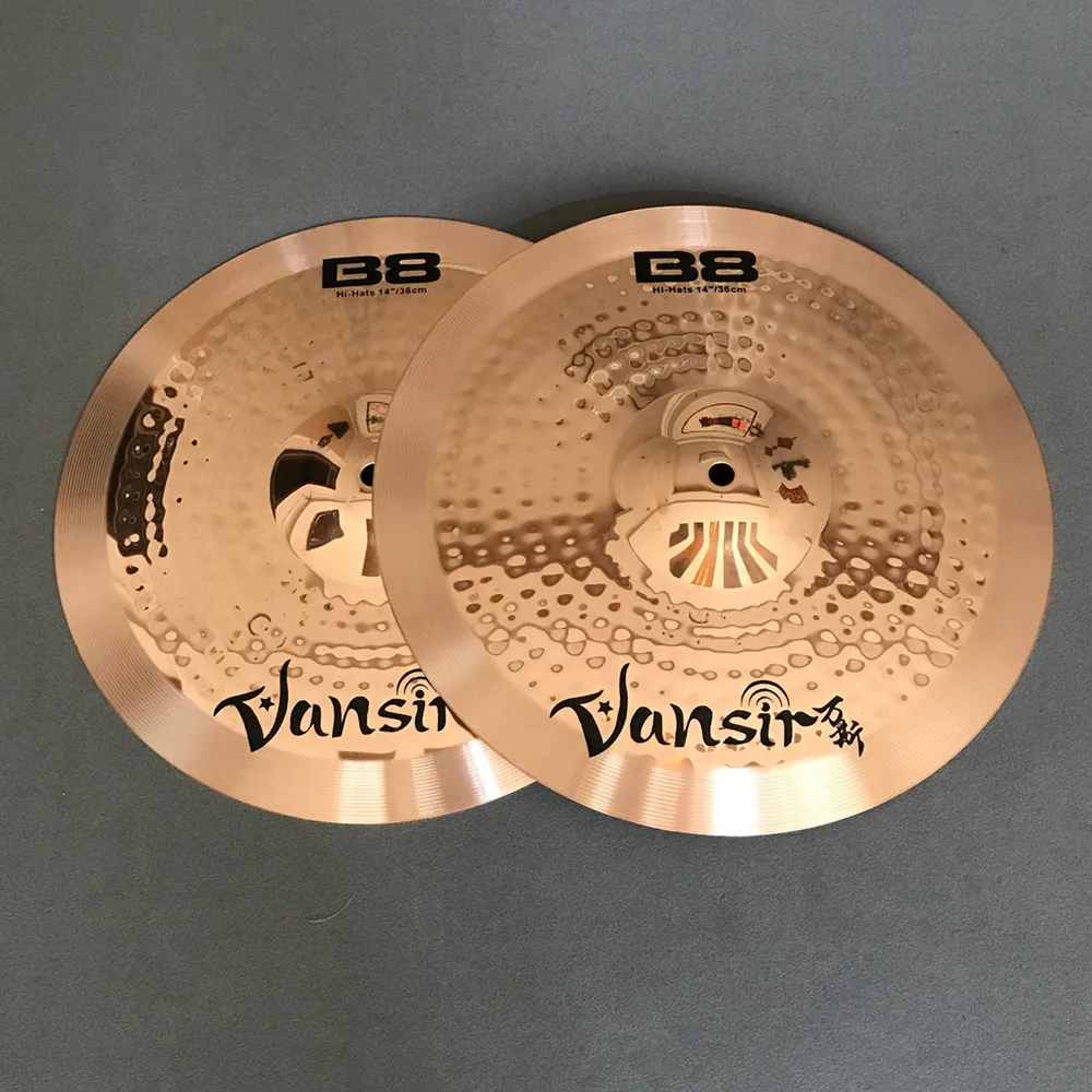 B8 cymbals 14"hihat perfect for teaching or practice of Punk/ Metal Alternative Rock Country/Pop Latin/Fusion
